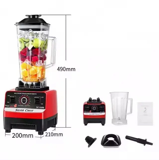 Licuadora Silver Crest 4.500W – 15 velocidades, alta resistencia y gran capacidad