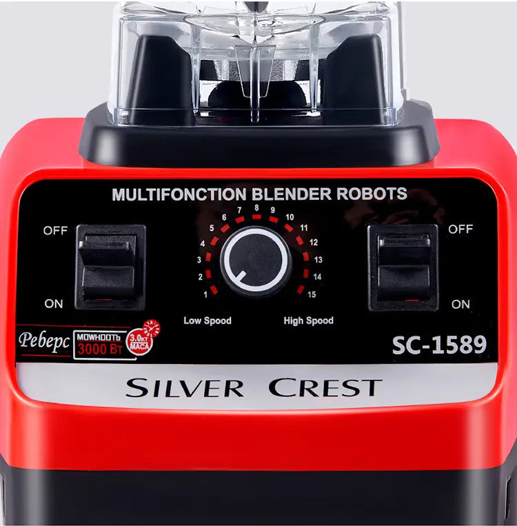 Licuadora Silver Crest 4.500W – 15 velocidades, alta resistencia y gran capacidad