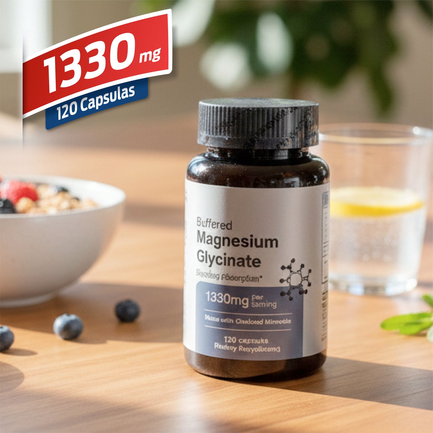 Magnesium Glycinate 1330mg - 120 Cápsulas