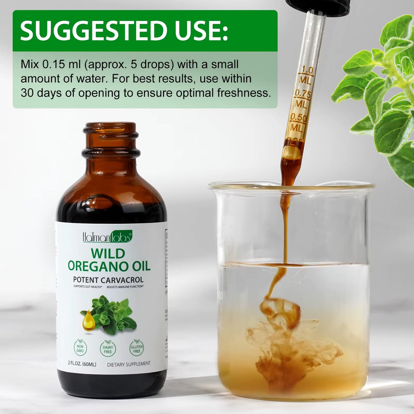 Aceite de Orégano Silvestre Orgánico 60ml