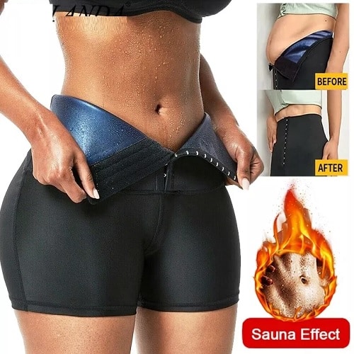 🔥 PANTALÓN CORTO SAUNA TÉRMICO – SWEAT SHAPER PARA MUJER 🔥