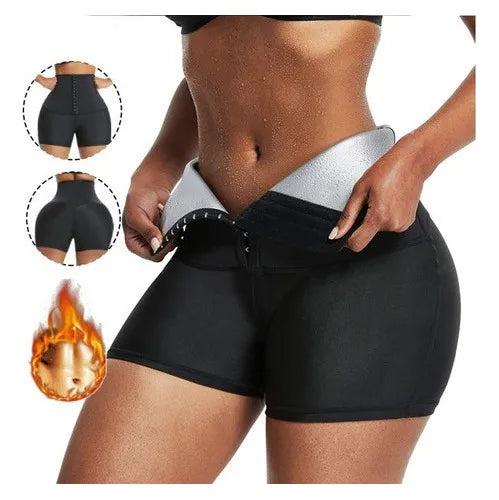 🔥 PANTALÓN CORTO SAUNA TÉRMICO – SWEAT SHAPER PARA MUJER 🔥