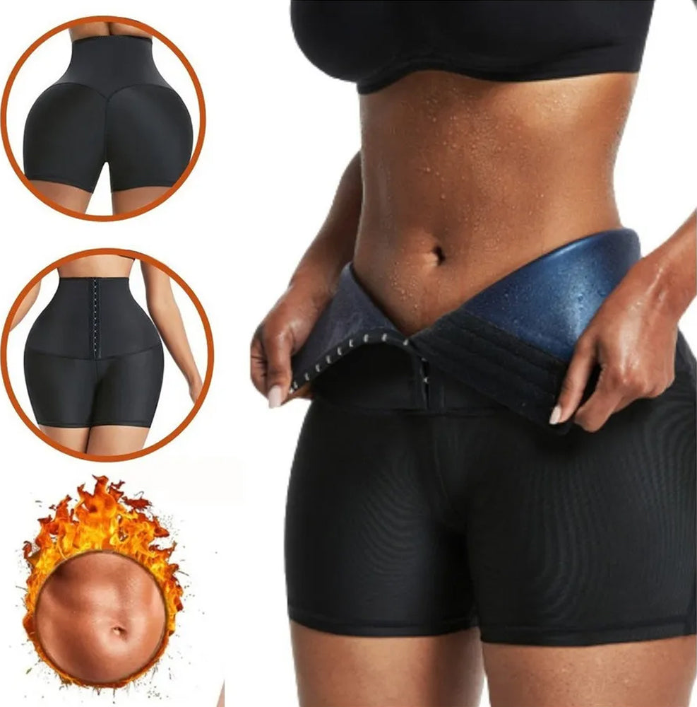 🔥 PANTALÓN CORTO SAUNA TÉRMICO – SWEAT SHAPER PARA MUJER 🔥