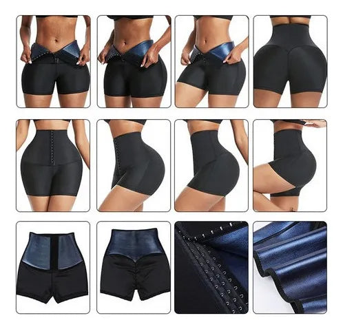 🔥 PANTALÓN CORTO SAUNA TÉRMICO – SWEAT SHAPER PARA MUJER 🔥